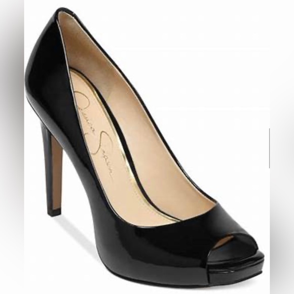 Jessica Simpson Julip Patent Platform Heels, Size 7, Like New - Picture 3 of 13